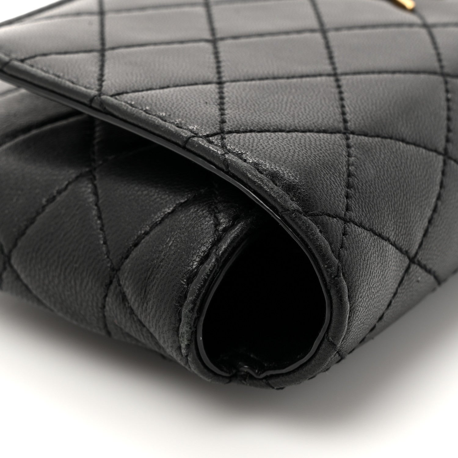 Saint Laurent Lambskin Quilted Gaby Phone Holder Crossbody Bag