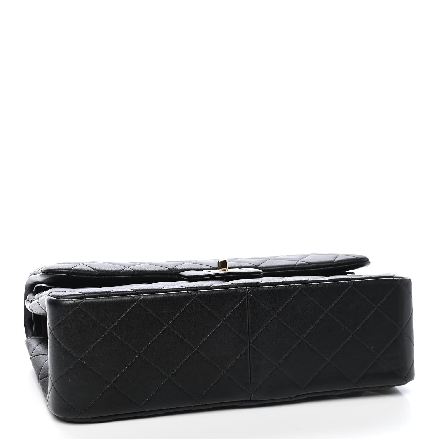 Chanel Lambskin Quilted Jumbo Double Flap Black 4 of 9