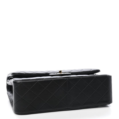 Chanel Lambskin Quilted Jumbo Double Flap Black 4 of 9