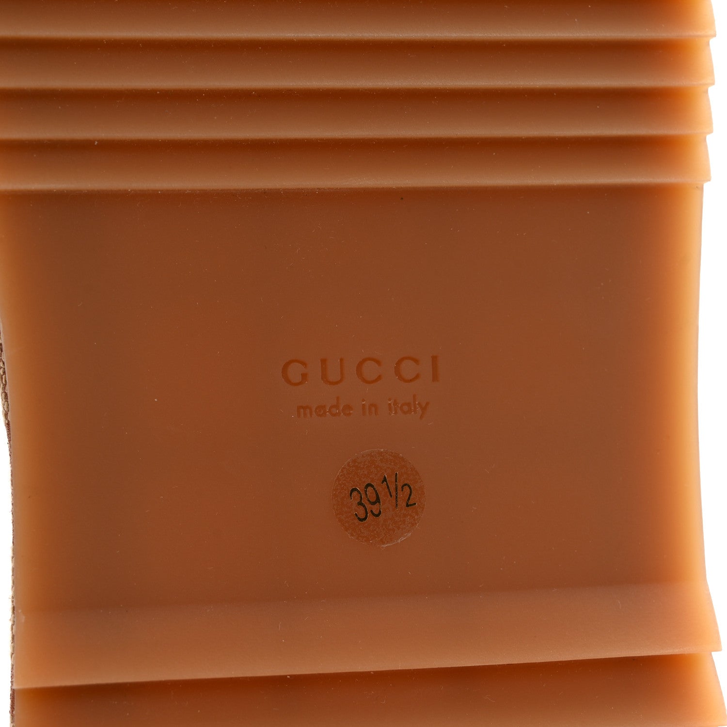 Gucci Canvas GG Monogram Angelina Platform Slide Sandals 39.5 Beige Ruggine 7 of 9