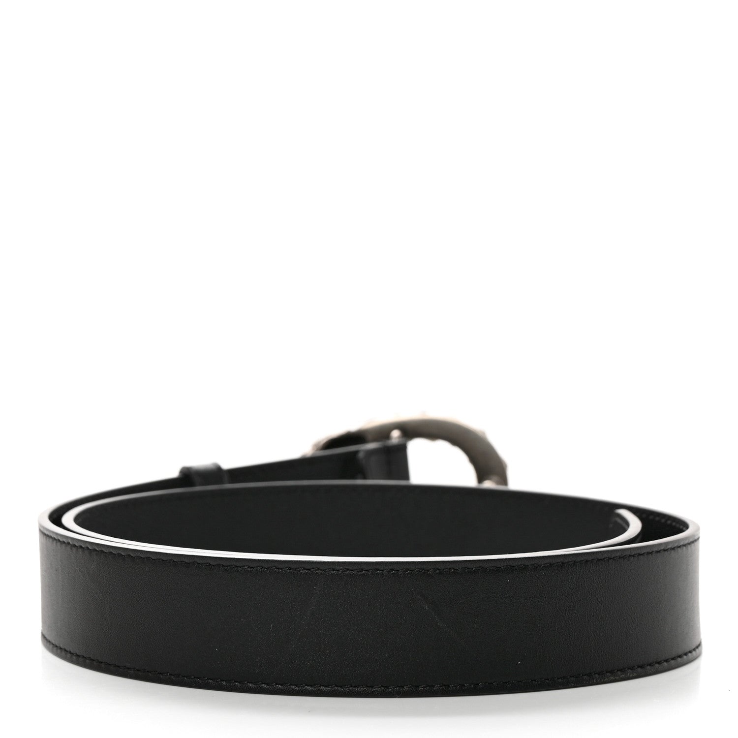 Gucci Moon Calfskin Crystal Dionysus 30mm Belt 75 30 Black Black Diamond 2 of 5