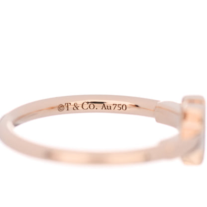 Tiffany 18K Rose Gold T Wire Ring 50 5.25 4 of 4