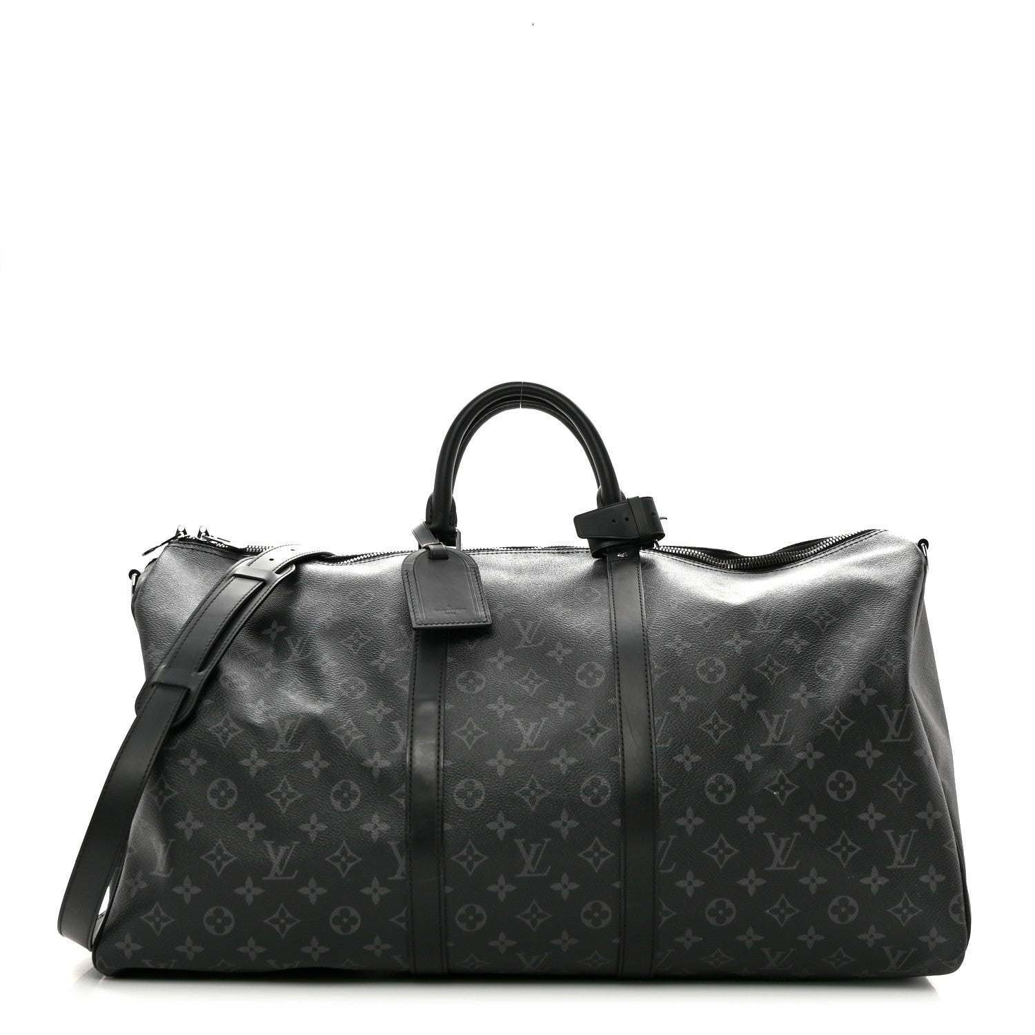 Louis Vuitton Monogram Eclipse Keepall Bandouliere 55 1 of 12