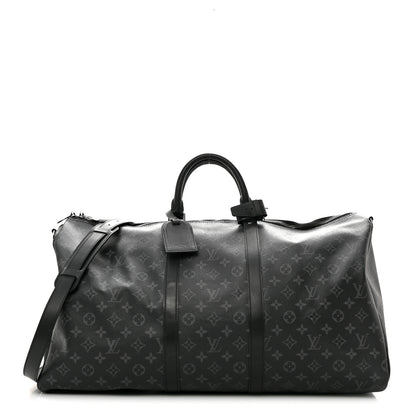 Louis Vuitton Monogram Eclipse Keepall Bandouliere 55 1 of 12