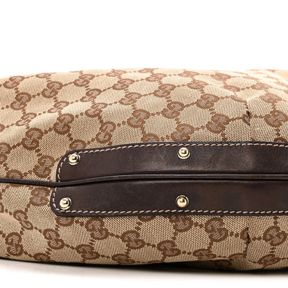 Gucci Monogram Large Biba Studded Hobo Dark Brown 9 of 16