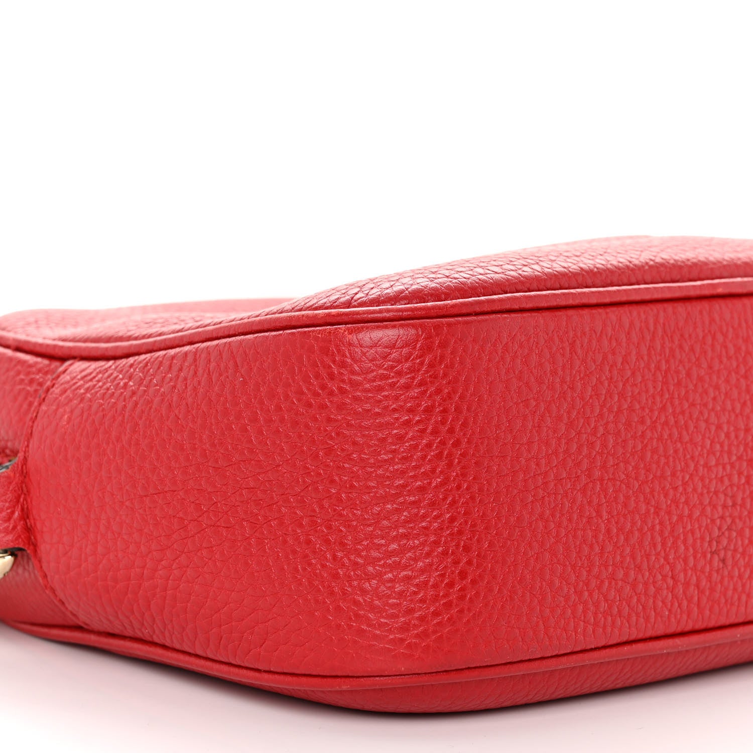 Gucci Pebbled Calfskin Small Soho Disco Bag Tabasco Red 9 of 10