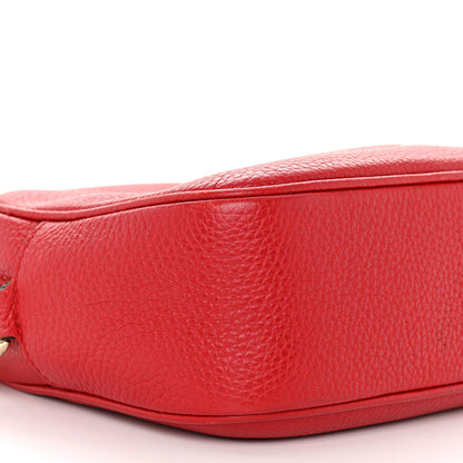 Gucci Pebbled Calfskin Small Soho Disco Bag Tabasco Red 9 of 10