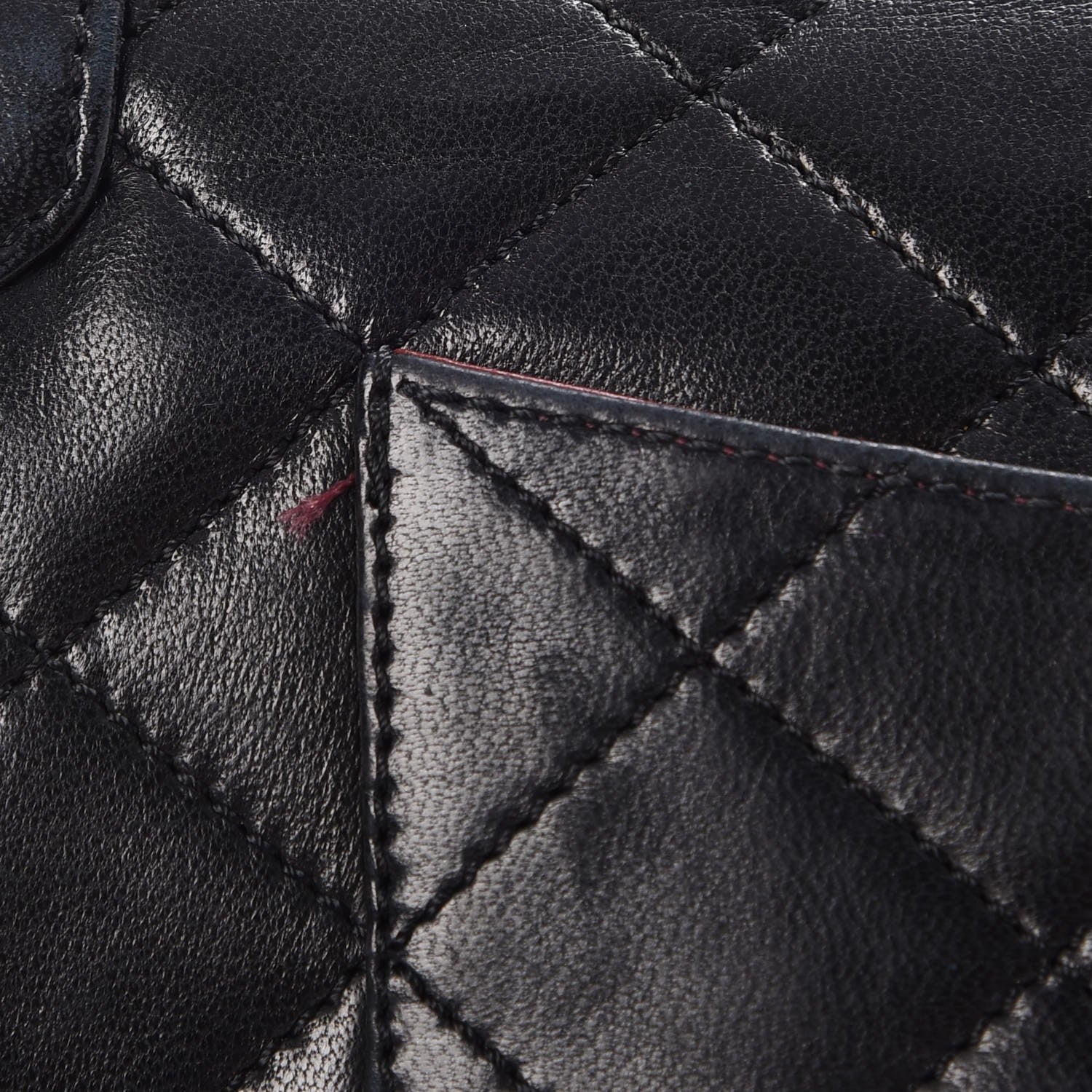 Chanel Lambskin Quilted Medium Double Flap Black 18 of 21