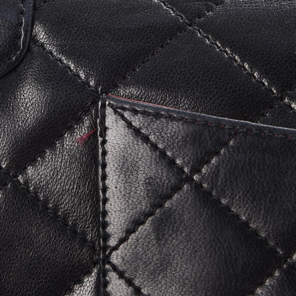 Chanel Lambskin Quilted Medium Double Flap Black 18 of 21