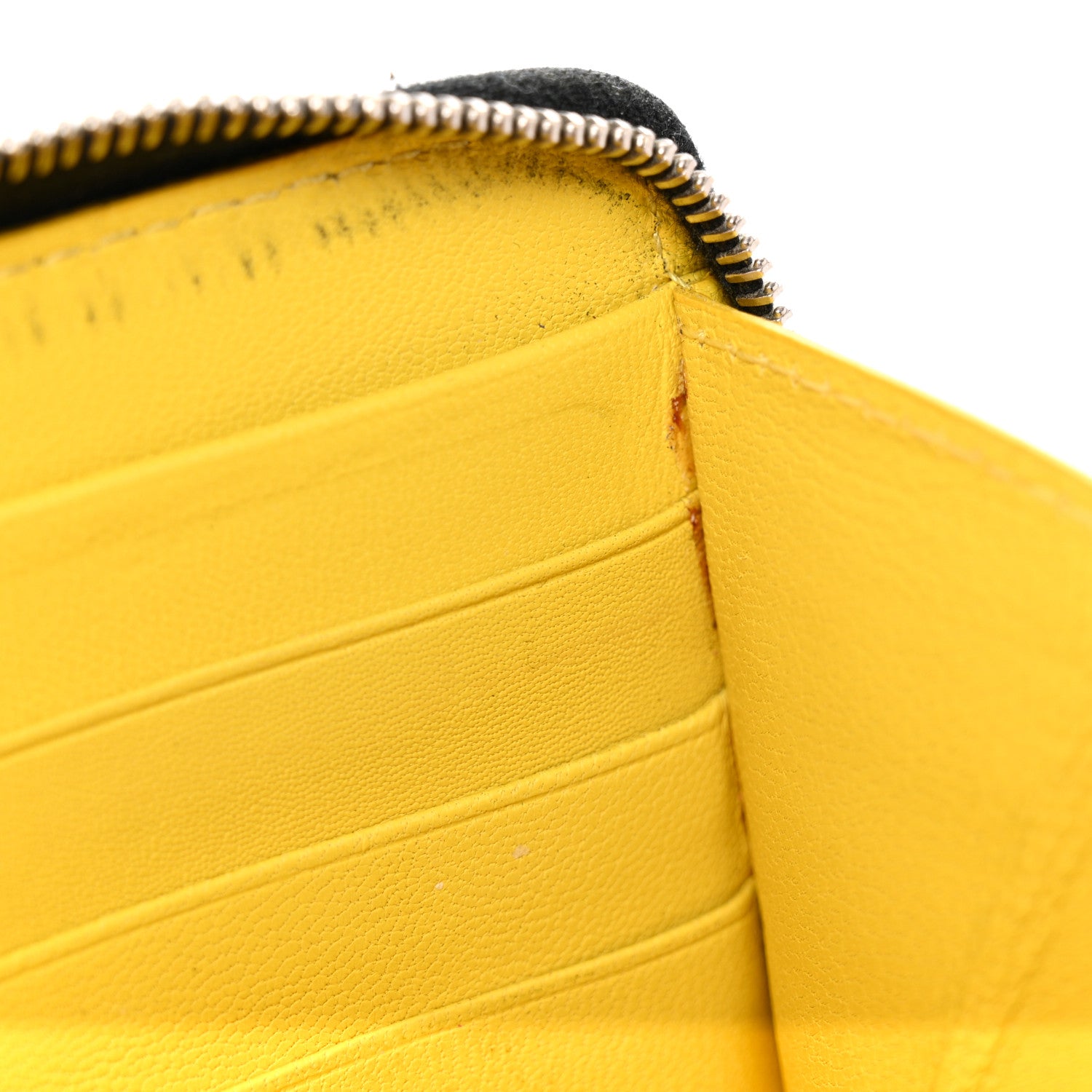 Celine Calfskin Zip Around Multifunction Wallet Citron 10 of 14