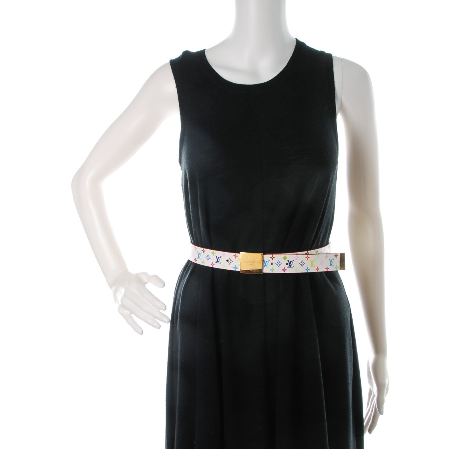Louis Vuitton Monogram Multicolor Ceinture Belt 70 28 White 2 of 8