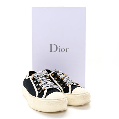 Christian Dior Canvas Dot Walk'N'Dior Low Top Sneakers 35.5 Black 13 of 13
