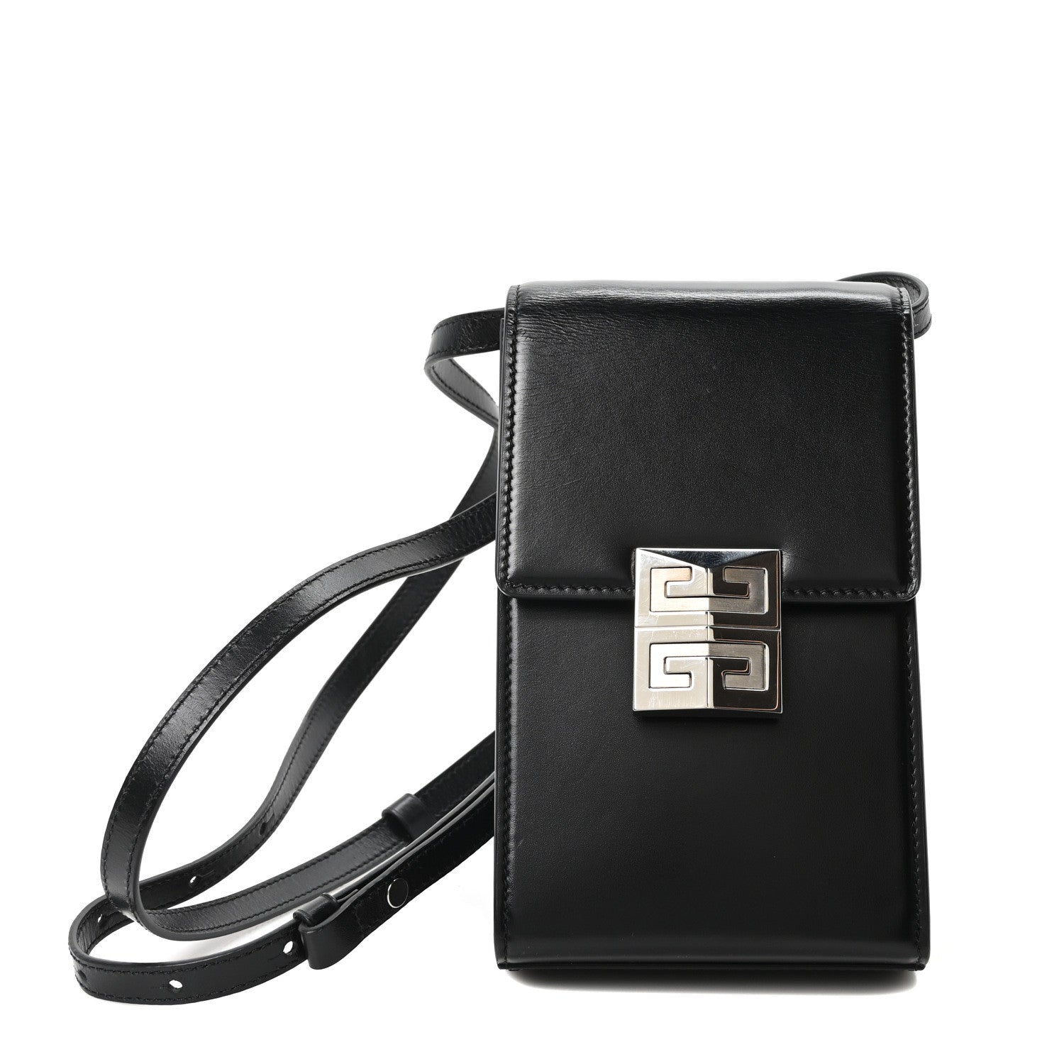 Givenchy Box Calfskin Mini 4G Vertical Bag Black 1792297 – FASHIONPHILE