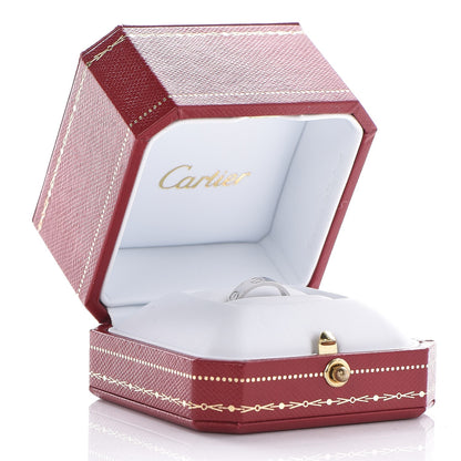 Cartier 18K White Gold 4mm LOVE Wedding Band Ring 47 4.25 5 of 5