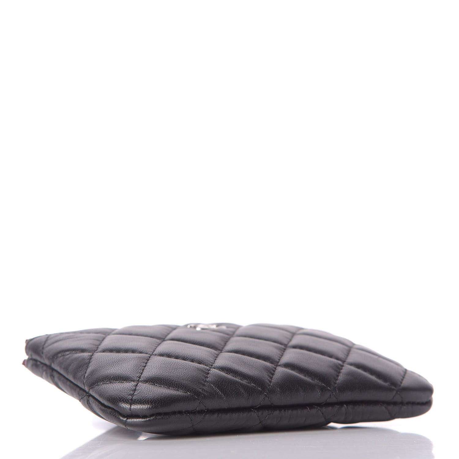 Chanel Lambskin Quilted Small Cosmetic Case Black 4 of 8