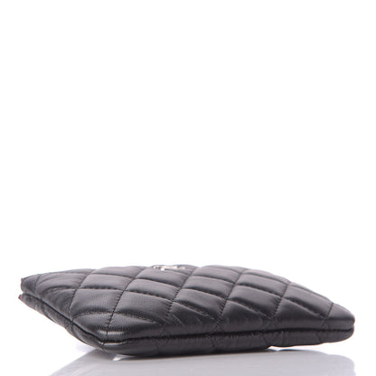 Chanel Lambskin Quilted Small Cosmetic Case Black 4 of 8