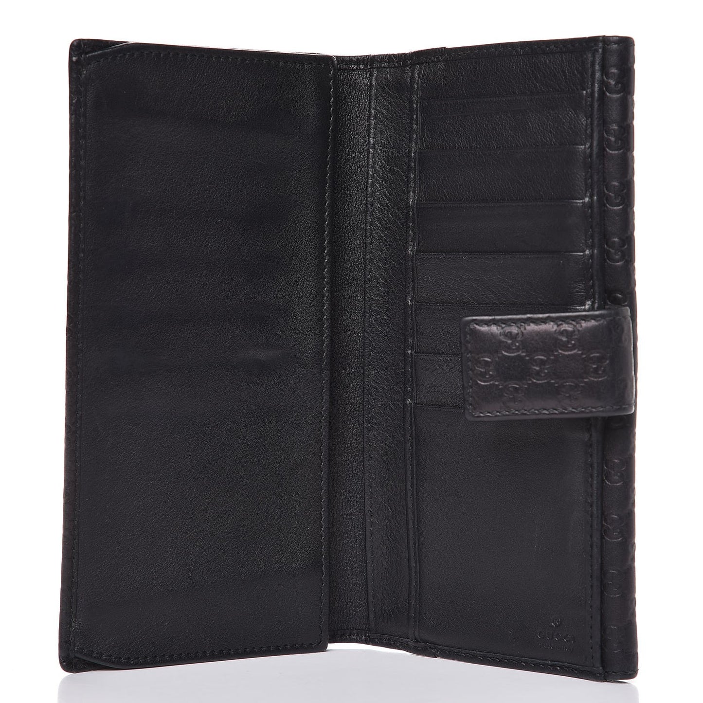 Soft Microguccissma Dice Continental Wallet Black