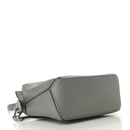 Loewe Metallic Calfskin Mini Puzzle Bag Gunmetal 4 of 10
