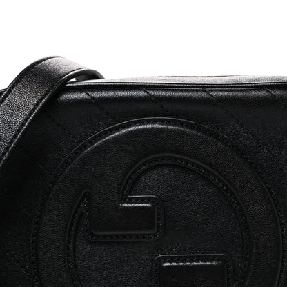 Gucci Sakai Be Green Calfskin Diagonal Stitched Small Blondie Shoulder Bag Black 8 of 10
