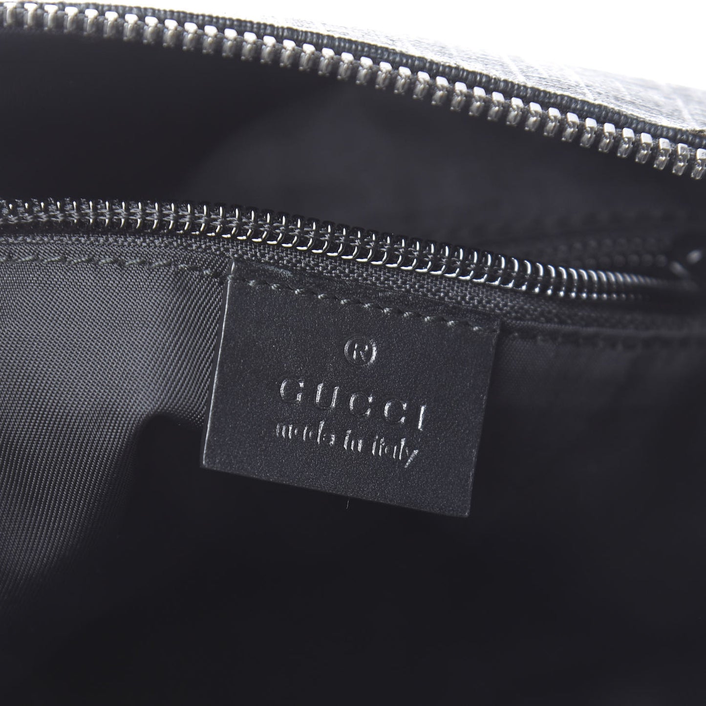 GG Supreme Monogram Crossbody Messenger Bag Black Grey