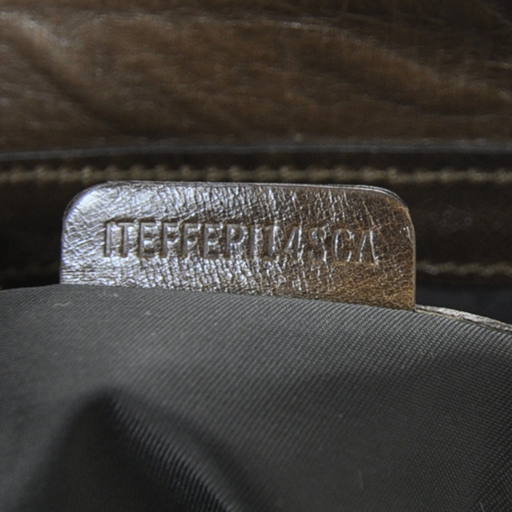 Ostrich Travel Tote Brown