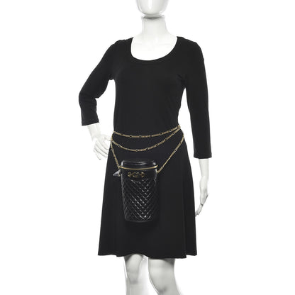 Gucci Calfskin Trapuntata Zumi Belt Bag Black 2 of 11