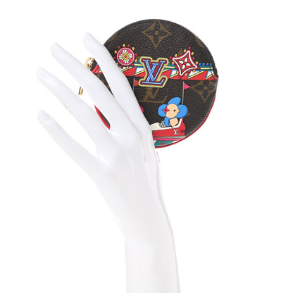 Louis Vuitton Monogram 2020 Christmas Animation Bumper Cars Round Coin Purse Coquelicot 2 of 7