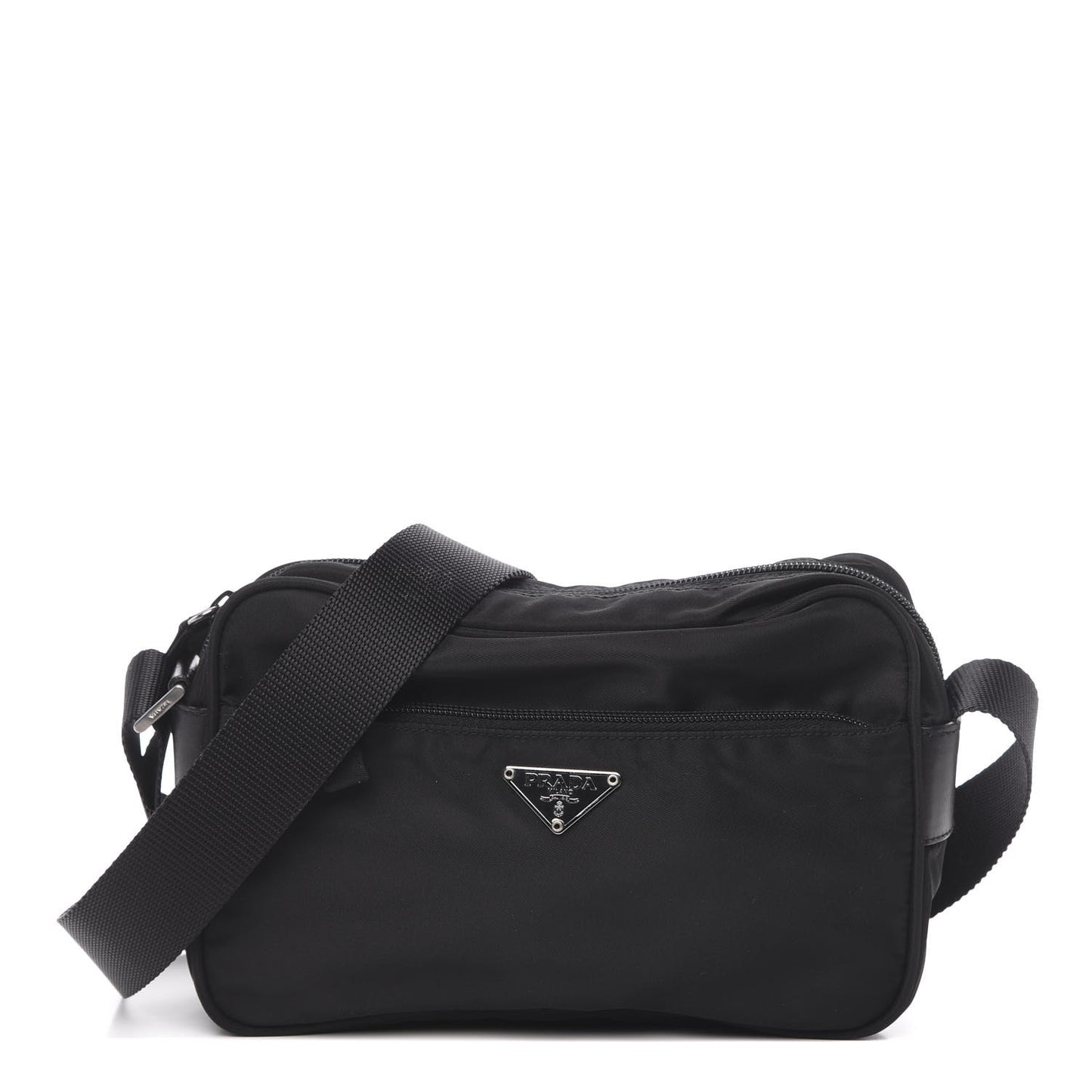 Tessuto Nylon Crossbody Bag Black