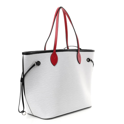 Louis Vuitton Epi Neverfull MM White Scarlet Black 4 of 11