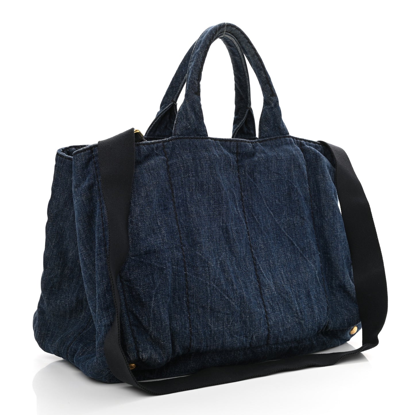 Denim Logo Tote Avio