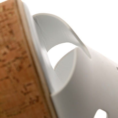 Hermes Calfskin Cork Eze 30 Sandals 38 White 12 of 13