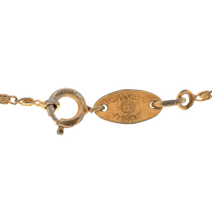 Chanel Metal CC Chain Pendant Necklace Gold 5 of 5