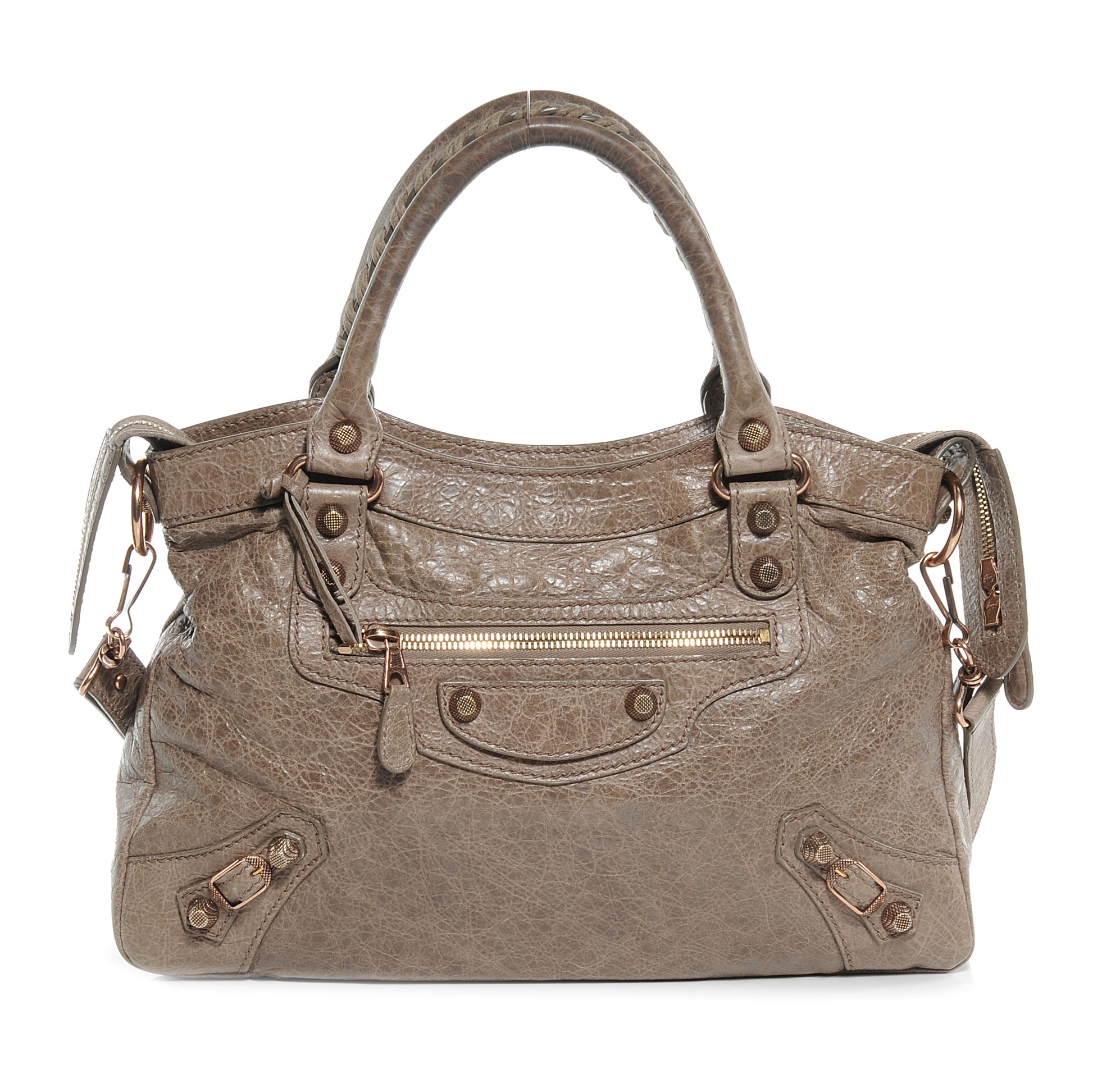 Balenciaga Agneau Giant 12 Rose Gold Hardware Town Gris Poivre 1 of 7