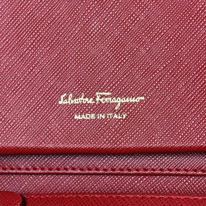 Salvatore Ferragamo Grained Calfskin Wallet Red 6 of 9