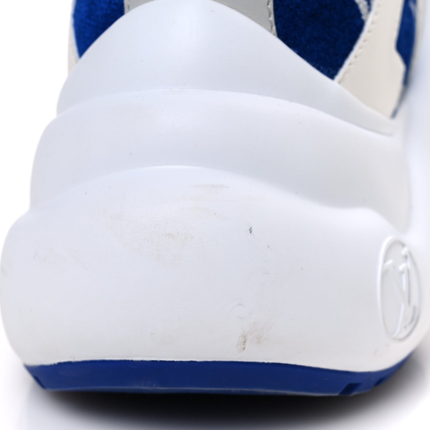 Jacquard Velvet Monogram LV Archlight Sneakers 37.5 White Blue