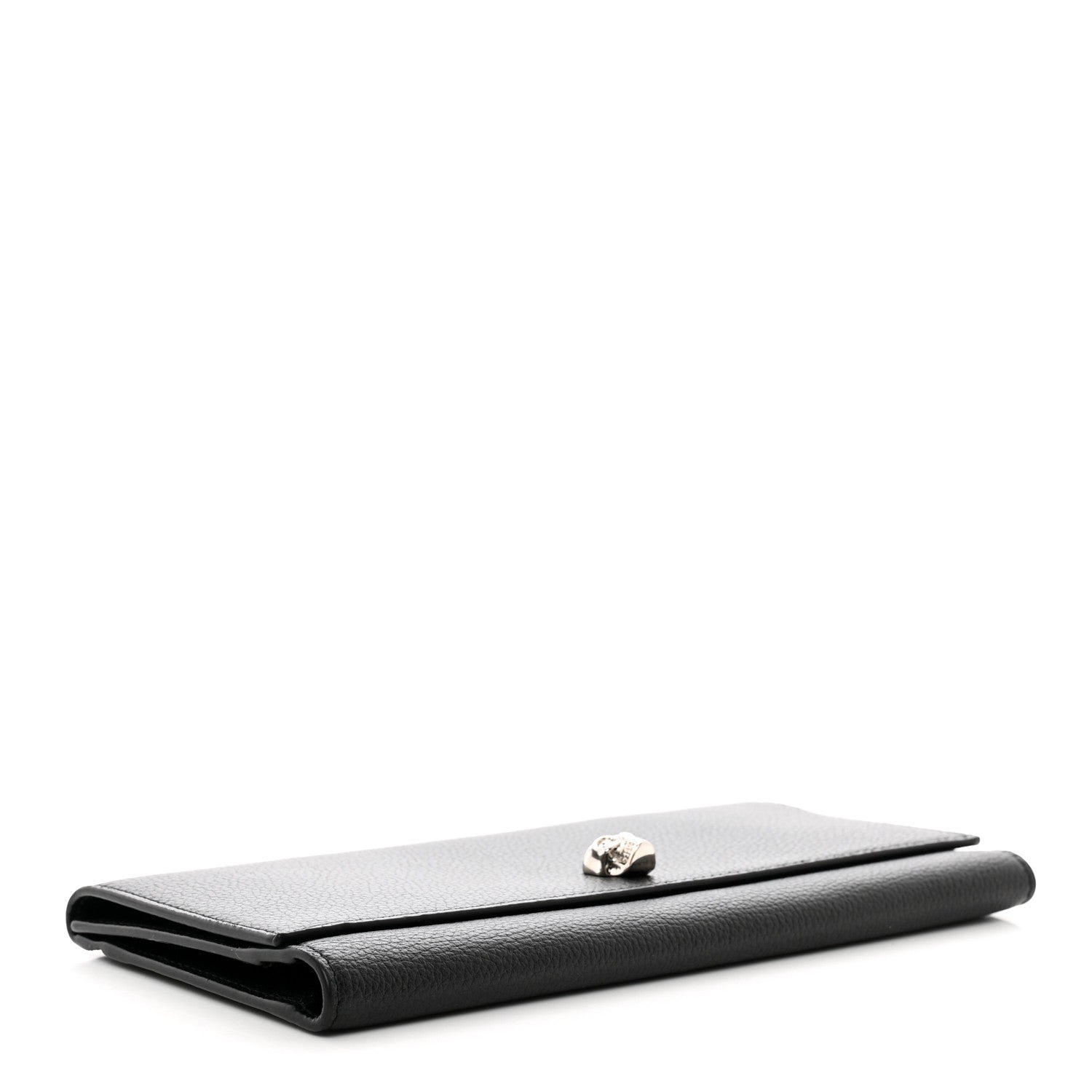 Alexander McQueen Calfskin Skull Clutch Wallet Black 4 of 6