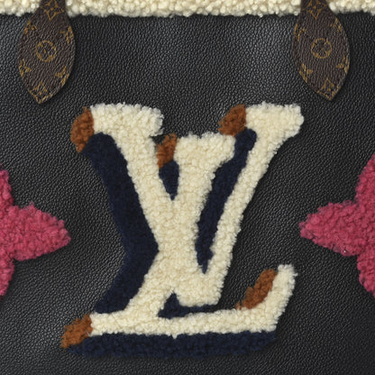 Louis Vuitton Calfskin Monogram Teddy Neverfull MM Black 10 of 10