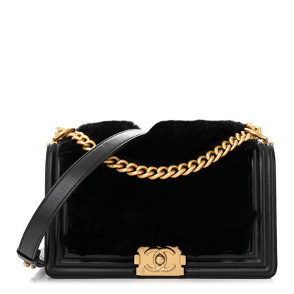 Chanel Orylag Rabbit Fur Calfskin Medium Boy Flap 1 of 11