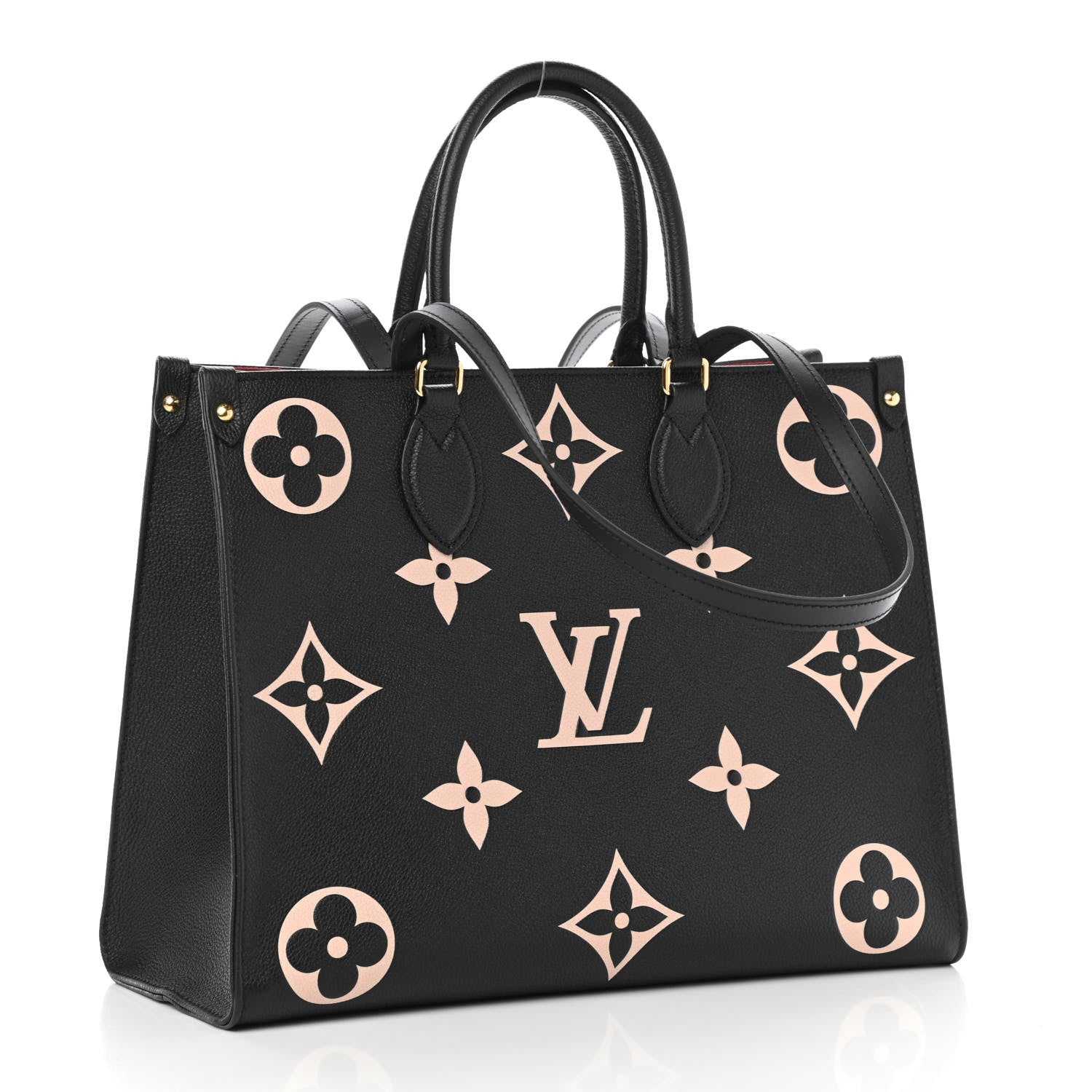 Louis Vuitton Empreinte Monogram Giant Onthego MM Black Beige 2 of 4