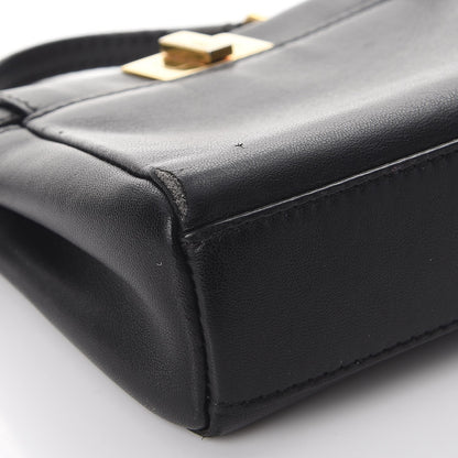 Fendi Nappa Micro Peekaboo Iconic Satchel Black 10 of 12