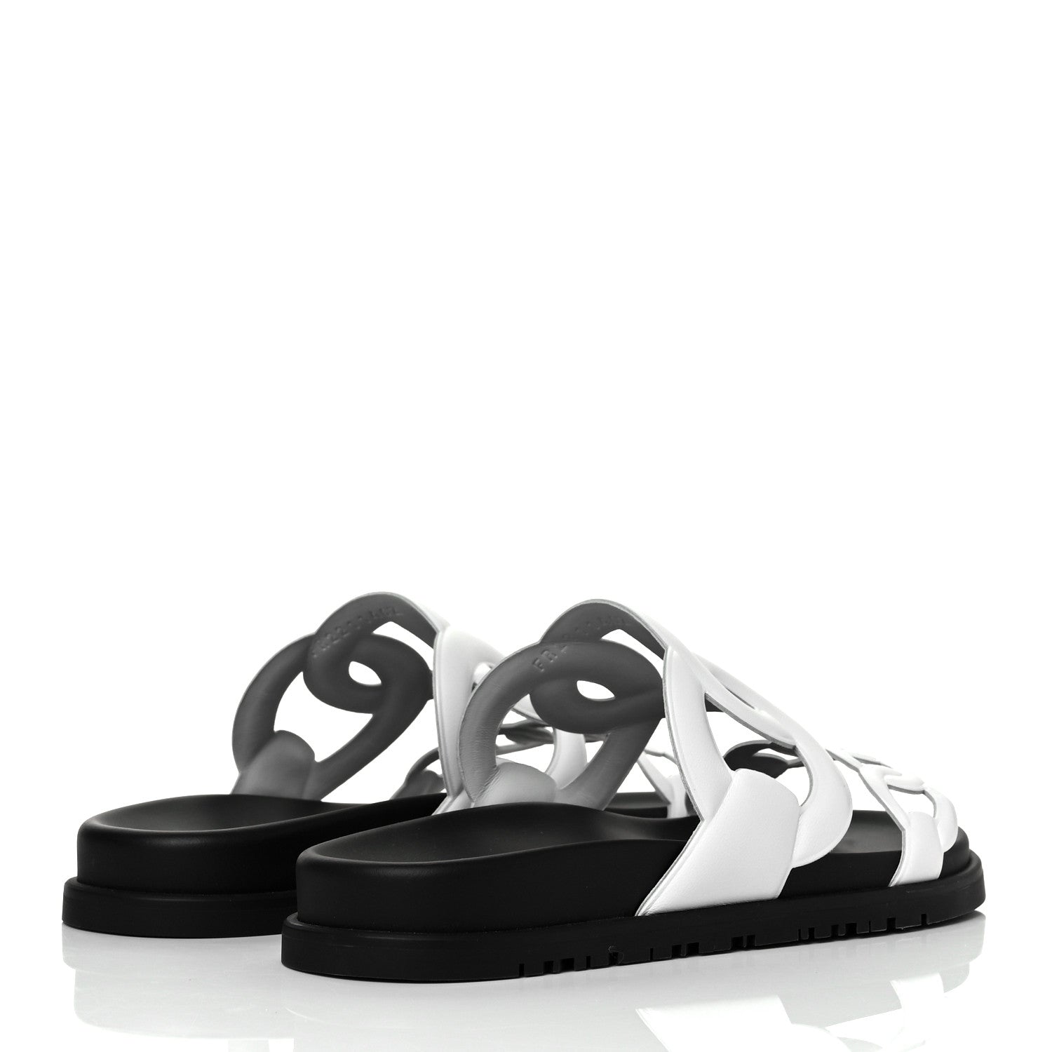 Hermes Nappa Womens Extra Sandals 37 White 4 of 9