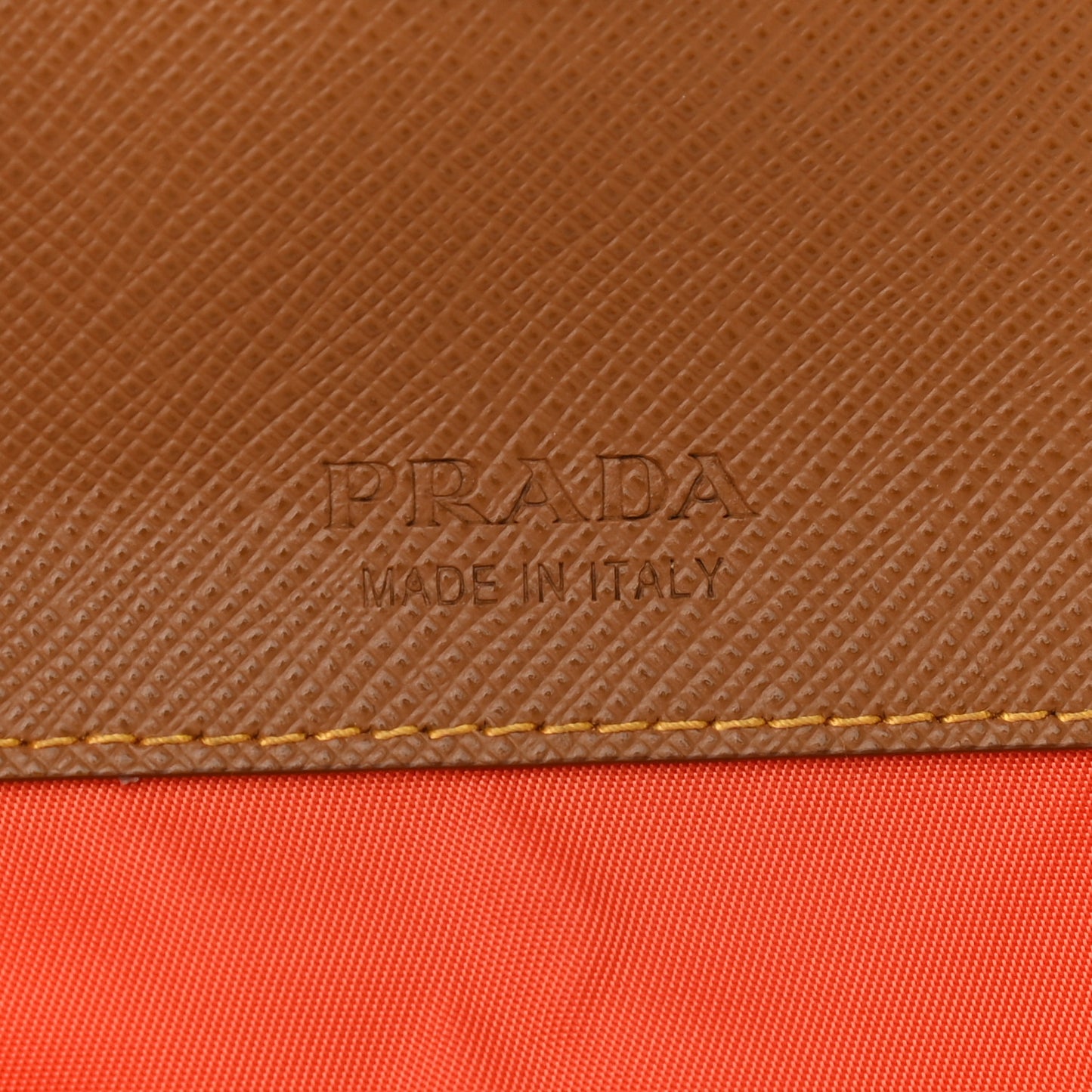 Tessuto Nylon Saffiano Phone Case Crossbody Black Brown
