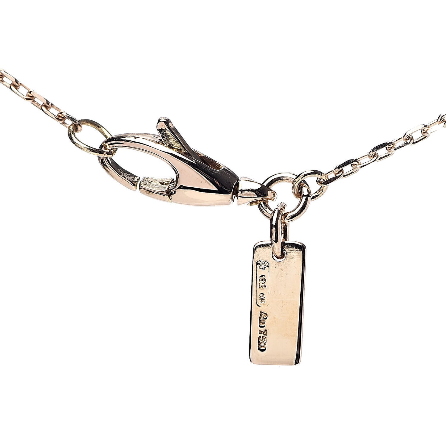18K Yellow Gold Diamantissima Heart Pendant Necklace