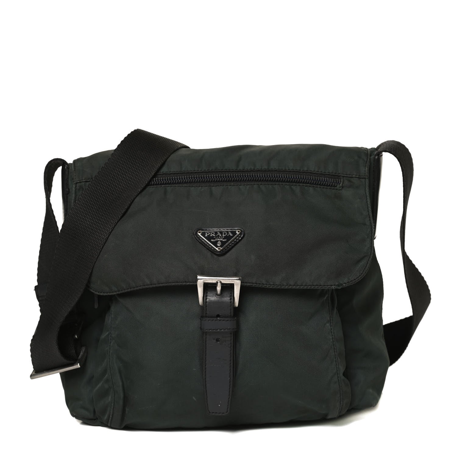 Prada Nylon Vela Small Hunting Bag Green 1 of 10