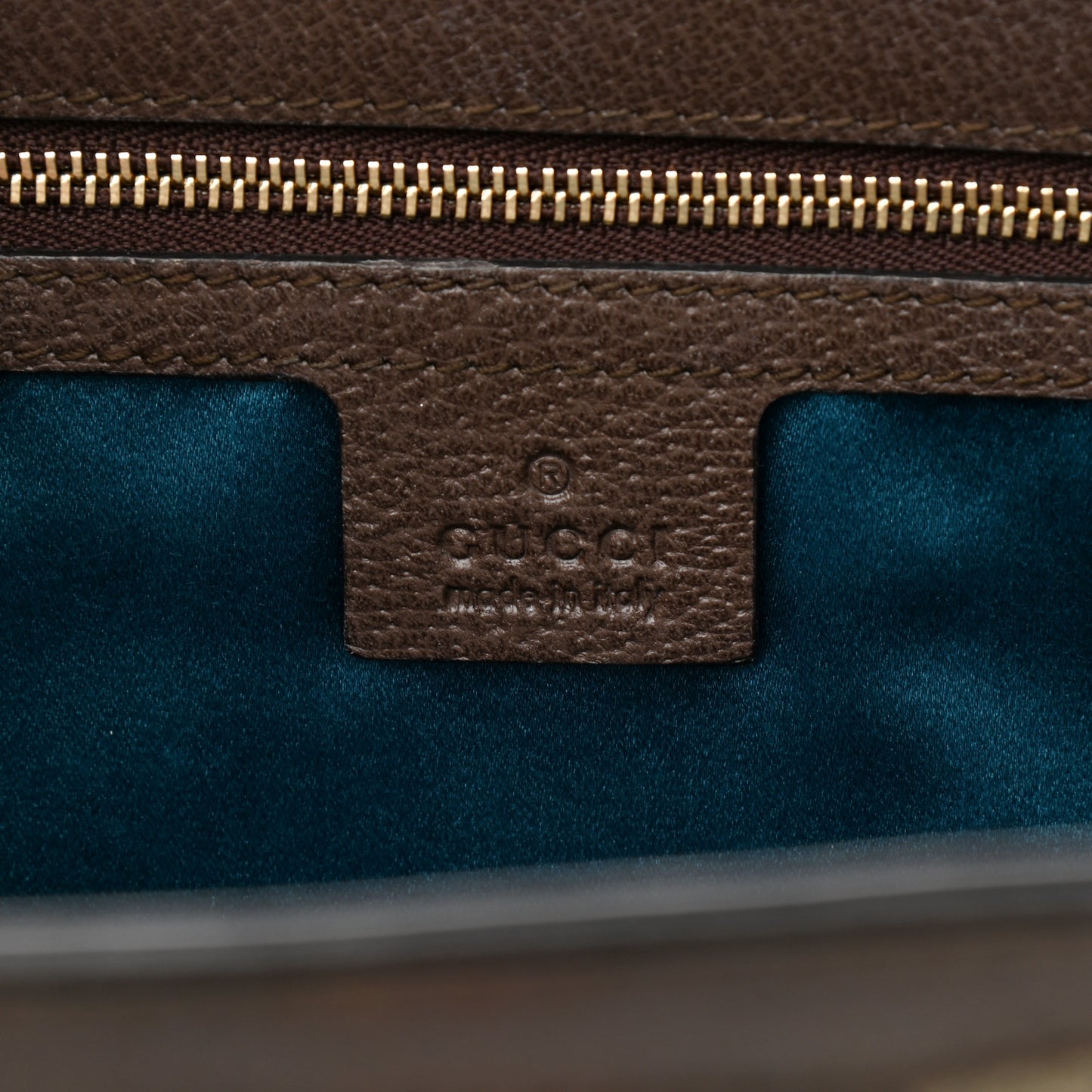 GG Supreme Monogram Web Medium Ophidia Chain Shoulder Bag Brown