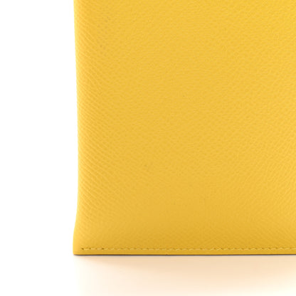 Hermes Epsom Tarmac PM Passport Holder Jaune De Naples 9 of 9