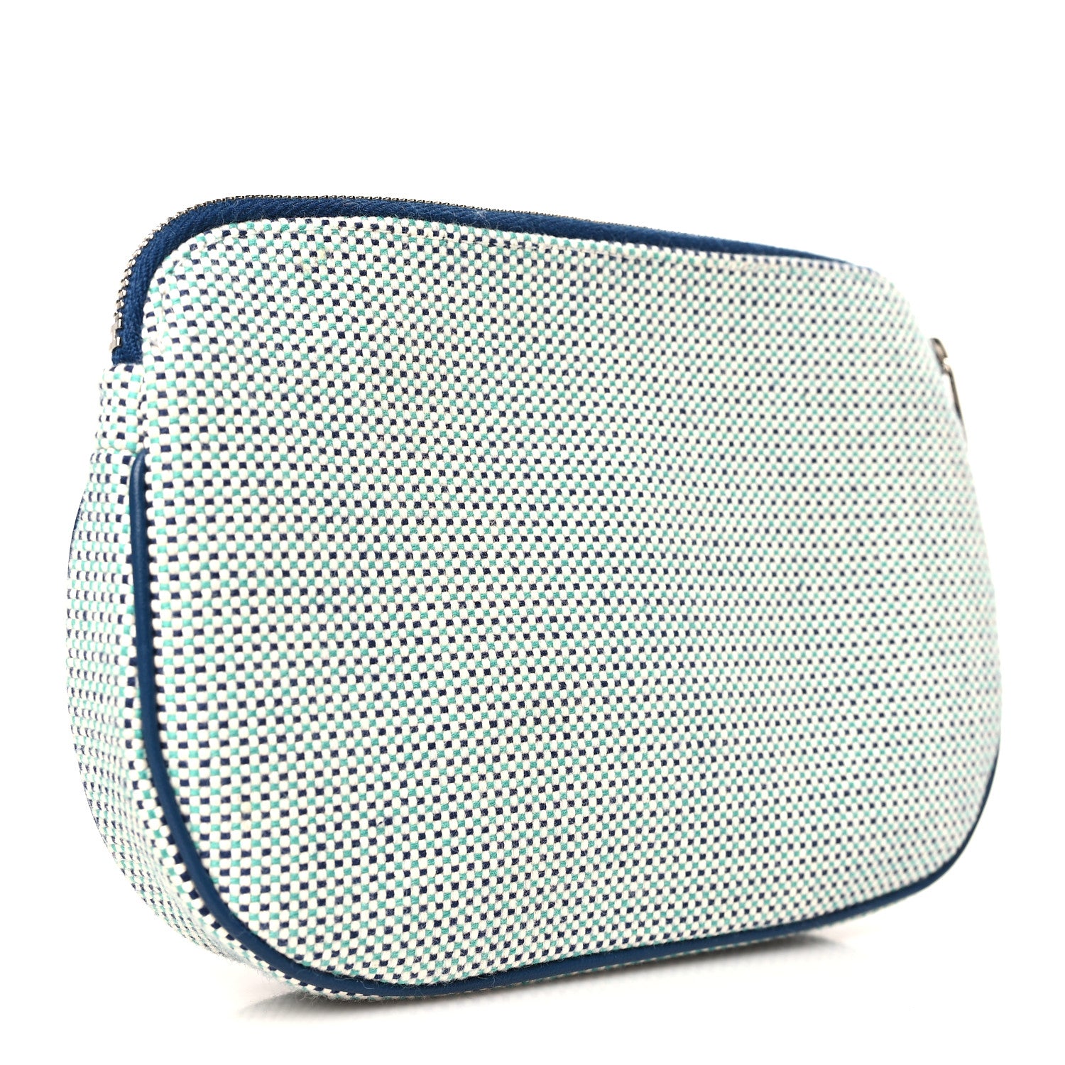 Hermes Tricolor Canvas Echappee Case Marine 3 of 6