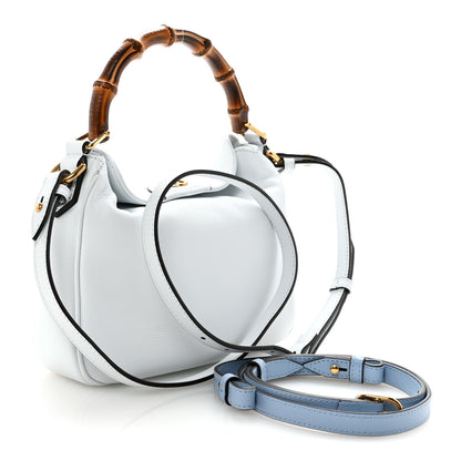 Gucci Softy Wonka Textured Dollar Calfskin Small Diana Shoulder Bag Pale Blue 3 of 9