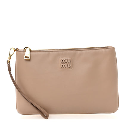 Miu Miu Nappa Wristlet Beige 1 of 11