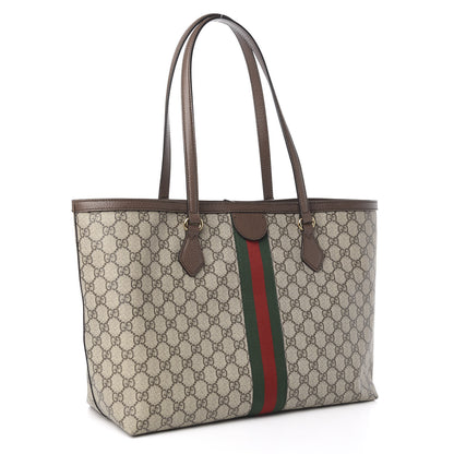 Gucci GG Supreme Monogram Medium Ophidia Shopping Tote Brown 3 of 10